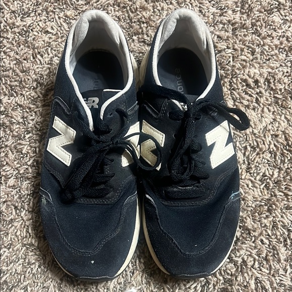 Women’s New Balance Classic Black, White, and Cheetah Tennis Shoes - Picture 1 of 4